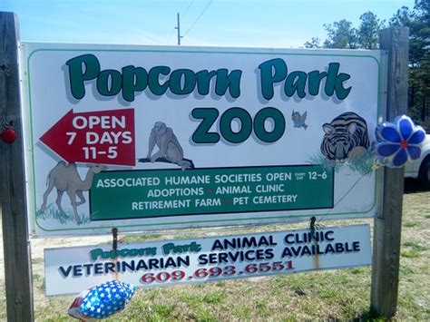 Popcorn park zoo - Specialties: Popcorn Park was established in 1977 for the sole purpose of providing a refuge for wildlife that were sick, elderly, abandoned , abused, or injured, and which could no longer survive in its natural habitat. As time went on, we expanded to include exotic and domestic animals. All our residents once faced these …
